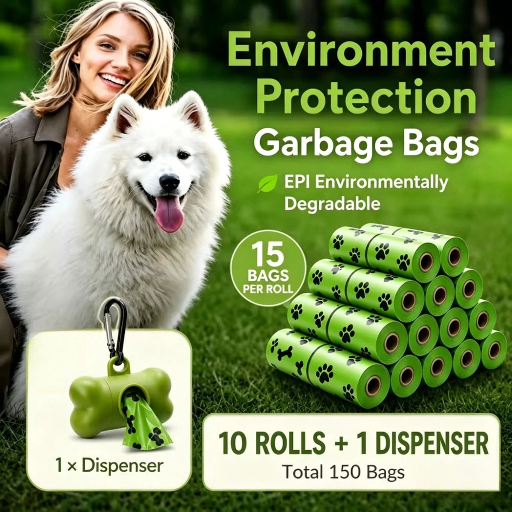 Velora™ Biodegradable Dog Poop Bags Set — Extra Thick & Leak-Proof